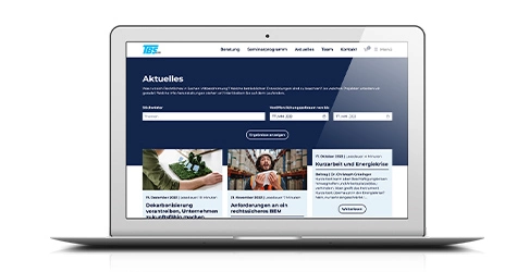 Dürfen wir vorstellen: Die TBS Webseite im neuen Design
